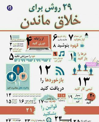 ۲۹ روش عالی برای خلاق بودن